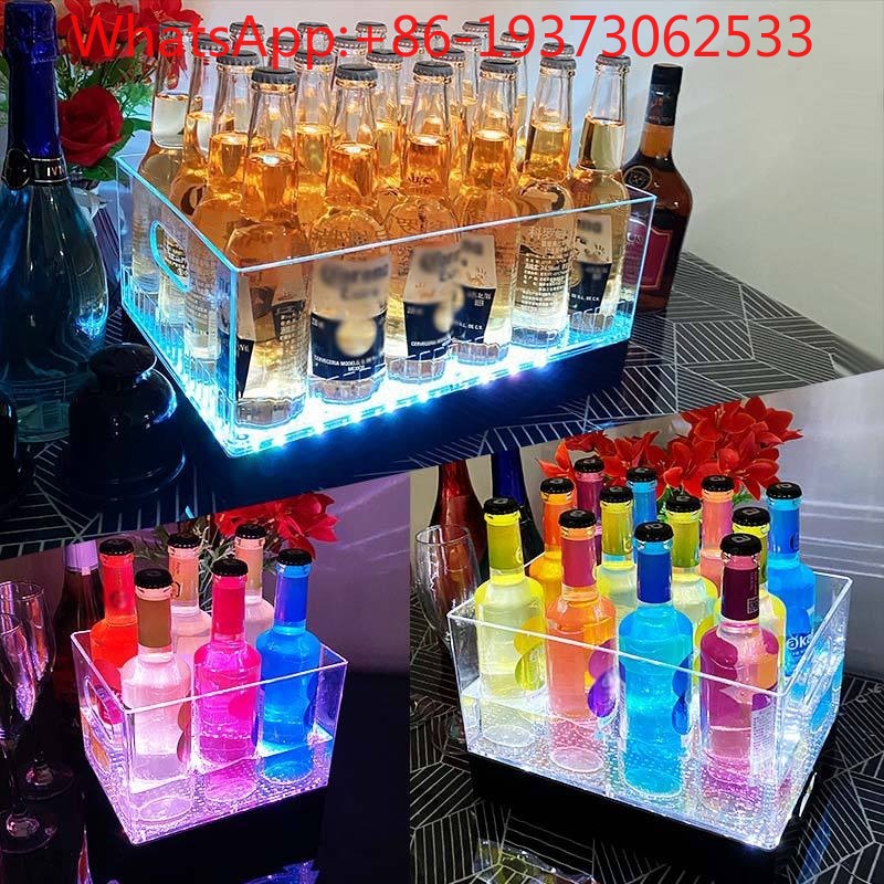Wine Beer & More - Square Luminous Ice Bucket Bar Wine