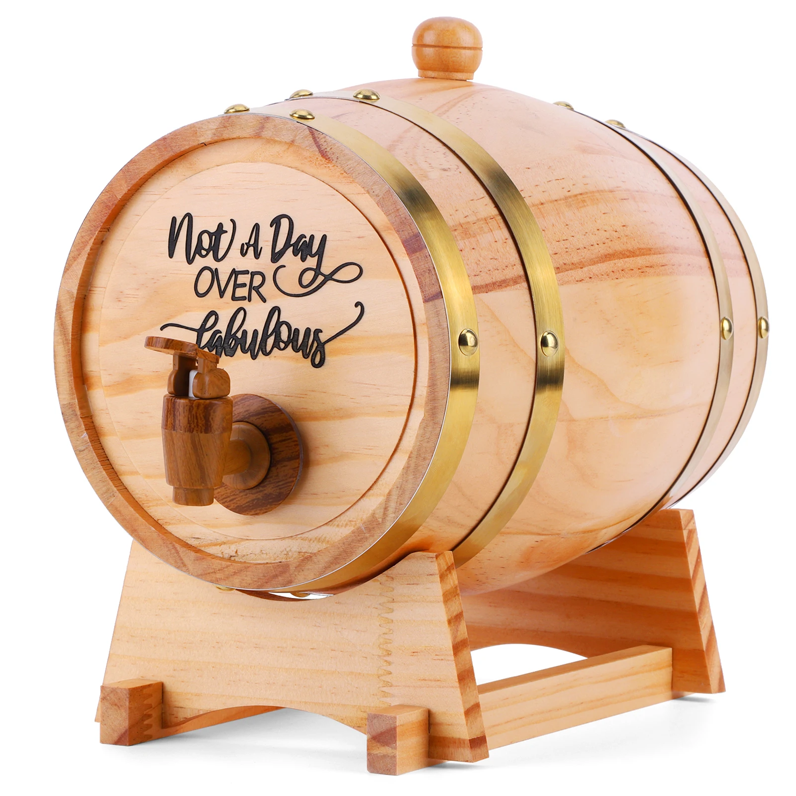 3L Wooden Whiskey Barrel with  - Wine Whiskey Beer review and price