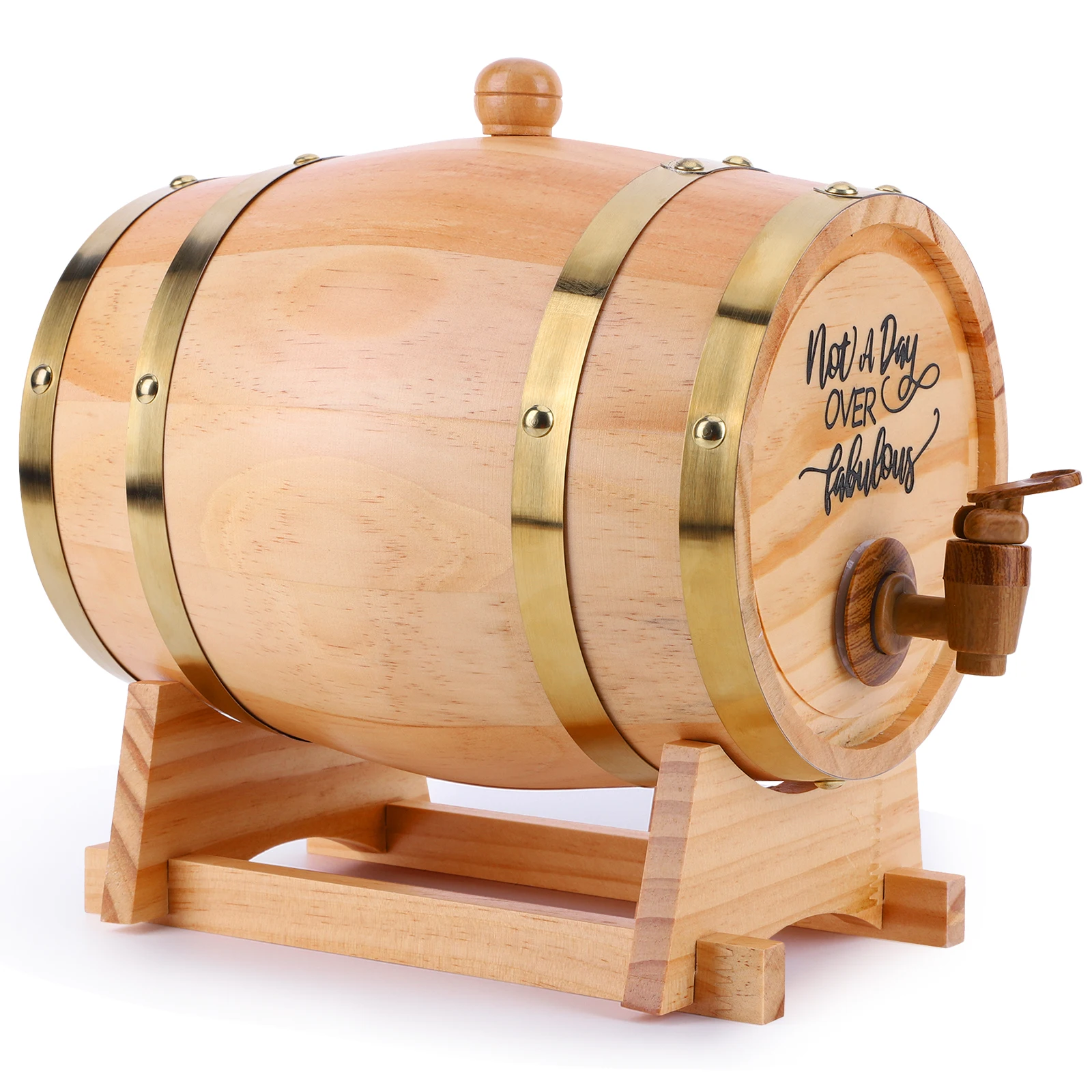 3L Wooden Whiskey Barrel with  - Wine Whiskey Beer review and price