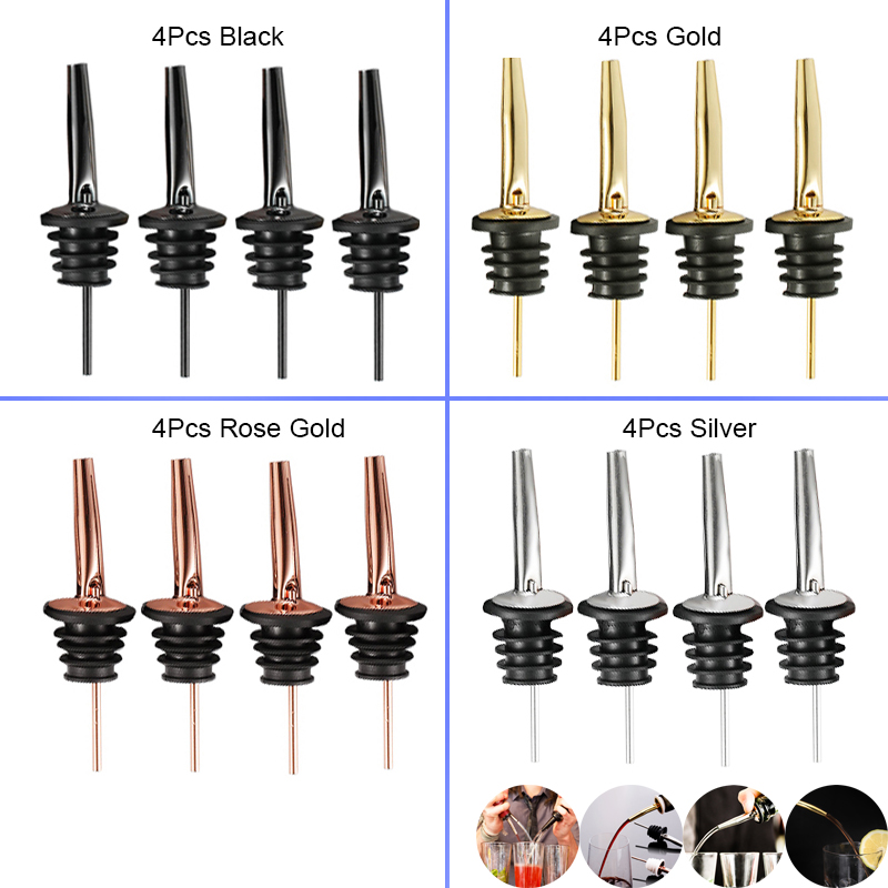 4Pcs Black/Rose Gold/Silver Li - Wine Aerator Pour review and price