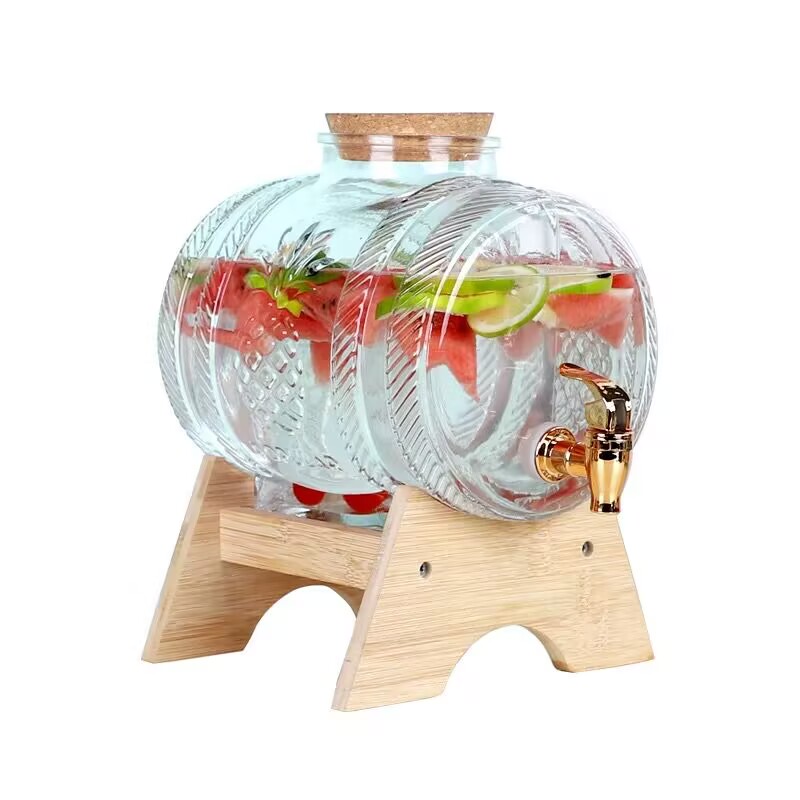 1L Glass Whiskey Barrel Wine B - Wine Whiskey Beer review and price