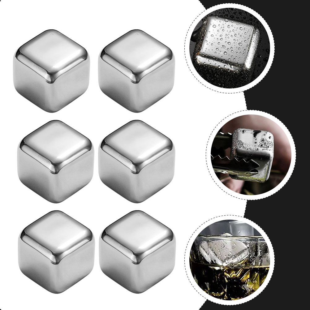 6Pcs Stainless Steel Wine Rock - Wine Whiskey Beer review and price
